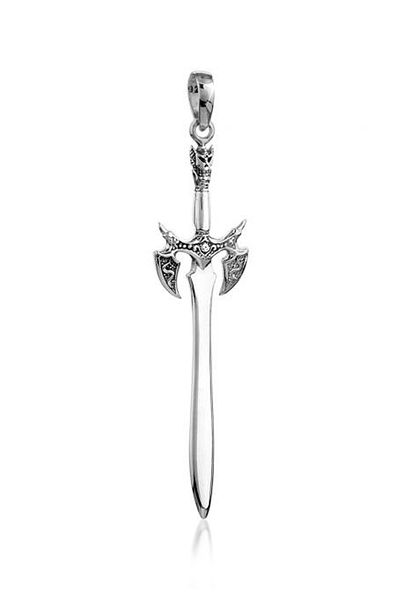 KUZZOI Anhänger Herren Schwert Symbol 925 Silber