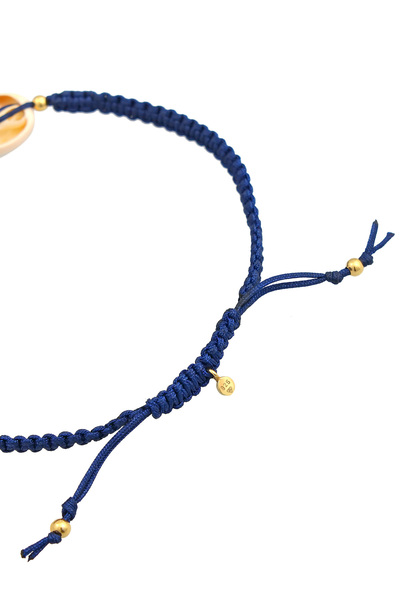 ELLI Fußschmuck Kauri Muschel Ozean Maritim Nylon 925 Silber