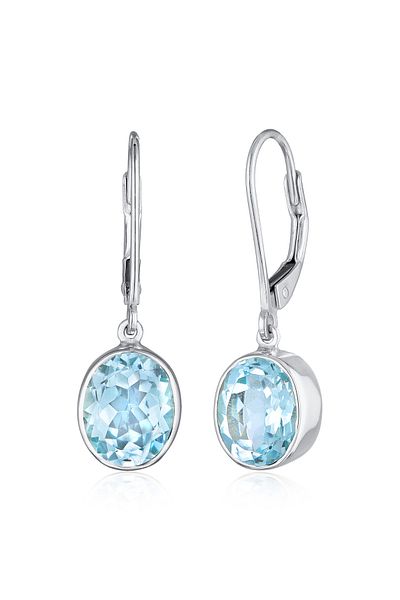 ELLI Ohrringe Topas Elegant Funkelnd 925 Silber