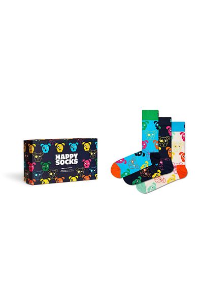 Happy Socks 3er-Pack Unisex-Socken – Geschenkbox, Gemischte Farben