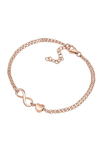 ELLI Armband Damen Herz Love Infinity aus 925 Sterling Silber