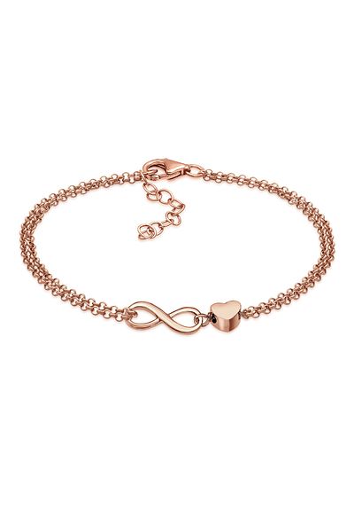 ELLI Armband Damen Herz Love Infinity aus 925 Sterling Silber