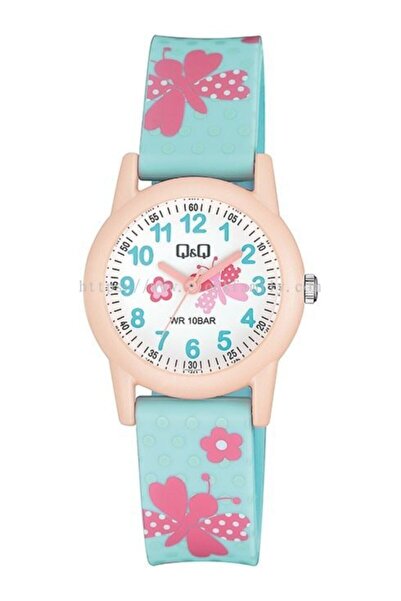 Q&Q VR99J015Y Colorful Silicone Kids Wristwatch