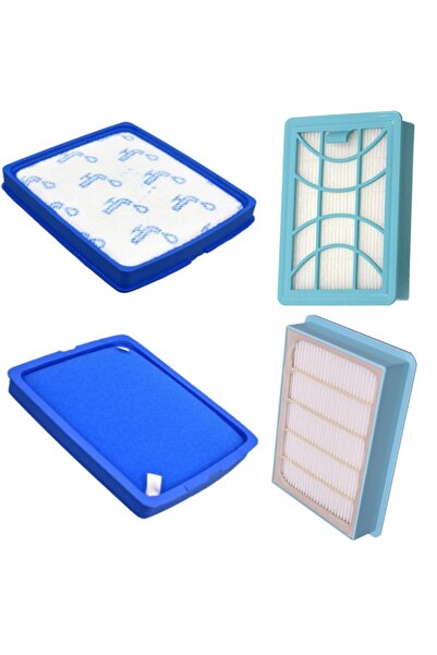 Popüler Σετ φίλτρων Hepa ηλεκτρικής σκούπας Philips Powerpro Max - 9750 9728 9751 Συμβατό με μοντέλο + σωλήνας