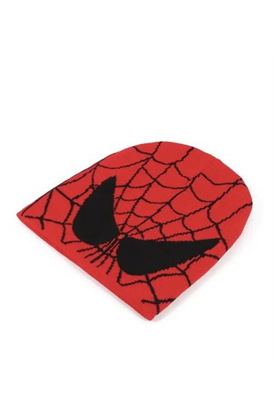 Köstebek Halloween Spiderman Beanie with Spider Web