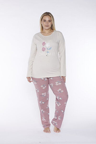 Rubina Secret Kadın Büyük Beden Pijama Takımı
