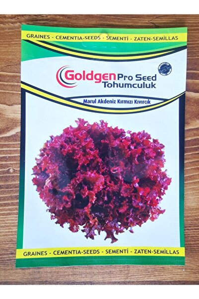 Azaklioglu Home and Garden Goldgen Pro Seed Marul Akdeniz Kırmızı Kıvırcık