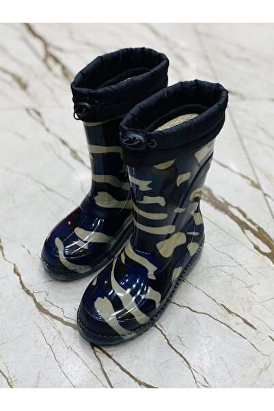 E Kandiş Boy's Wool Daily Rain Boots