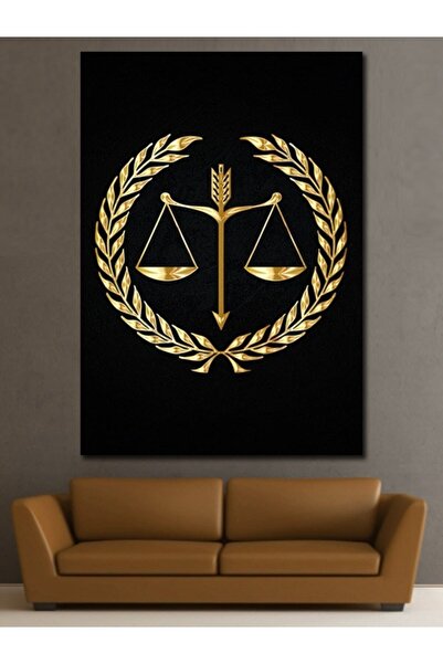 yıldızreklam Altın Başak Ve Adalet Terazisi ,hukuk Avukatlık Bürosu Kanvas Tablo