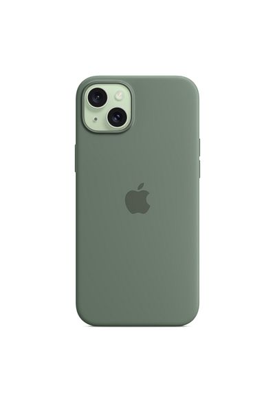 Apple Iphone 15 Plus Silicone Case With Magsafe - Cypress
