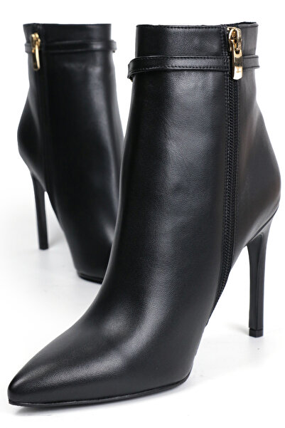 OZ DOROTHY Siyah Topuklu Deri Bot