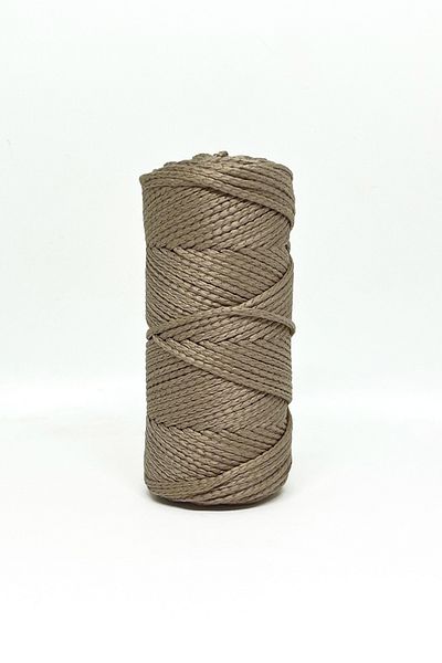 Bolanzoo Polyester Macrame Thread 2 Pieces 100gr Gray 3mm Knitting Thread