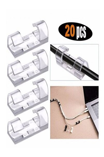 mrtbilisim Kablo Düzenleyici Yapışkanlı Kablo Sabitleyici Duvar Fayans Cam Ka...