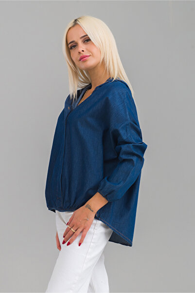 Bold & Young Жіноча сорочка з капюшоном, круглими рукавами та еластичною манжетою