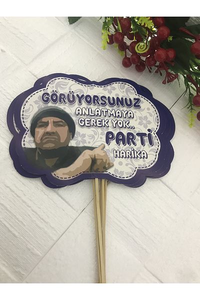 Deniz Party Store Δείτε χωρίς να πείτε τίποτα... Μπαλόνι ομιλίας γενεθλίων με θέμα το πάρτι 5 τμχ
