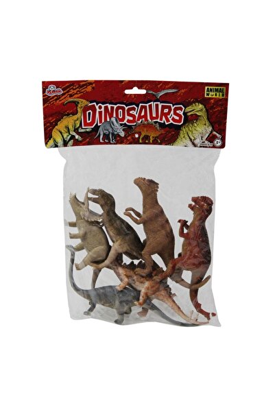 Vardem Oyuncak Dinazor Hayvan Seti 6 Parça 20 Cm Oyuncak Dinozor Seti