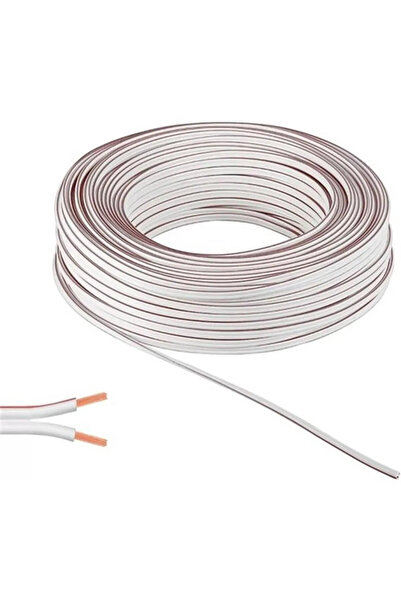 TSE 20 Metre 2x0,75 Beyaz Kırmızı Kodlu Kordon Kablo
