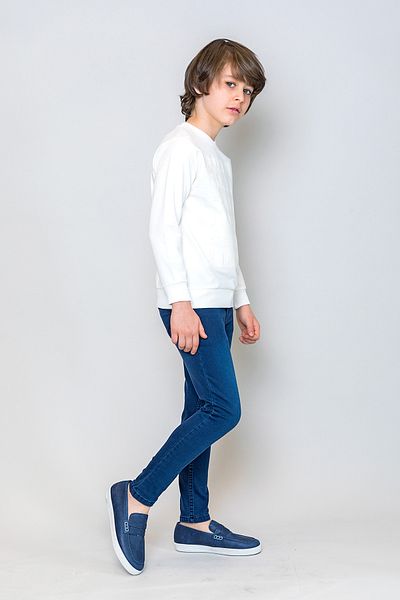 incity Boy's Navy Blue Washed Trousers