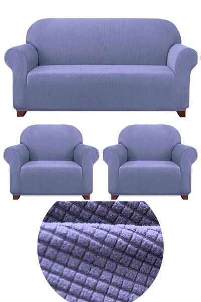 HEYTGAH Flexible and Washable Bamboo Sofa Cover - 311 Lycra, Stretch Elastic, Gray Pitikare