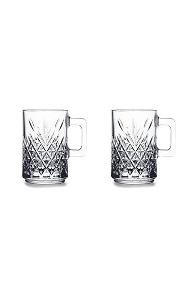 Paşabahçe Timeless Glass Mug Set of 2 315 cc (Large Size)