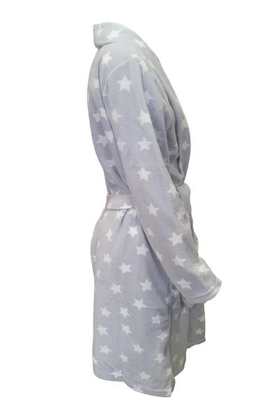 Ciciten 23C07 Starry Pocket Winter Long Fleece Dressing Gown