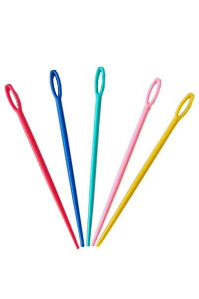 20 Adet 9 cm Boyutlarında Karışık Plastik Yün Iğne
