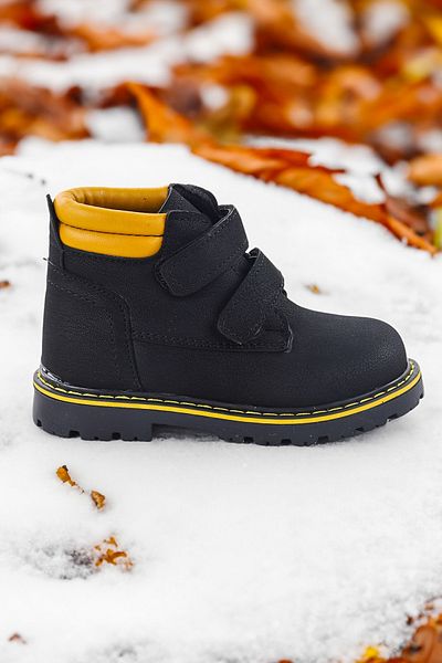 Almues Baby Boy Boots - Karamazı Kids Velcro Shoes Arz 1118