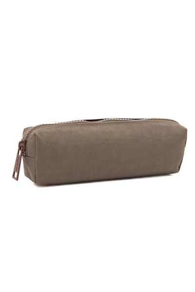KAFF 01106 Καφέ τσαλακωμένο ύφασμα Unisex Μονόχωρο Αδιάβροχο Θήκη για στυλό Μολυβοθήκη