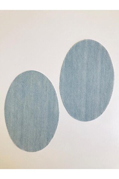 Self Casa Blugi din denim lipicioși - Culoare albastru gheață - Patch-uri din două piese