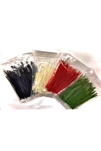 EMİN Yeşil Kablo Bağı Cırt Klips Plastik Kelepçe 100x2,5 200 Adet