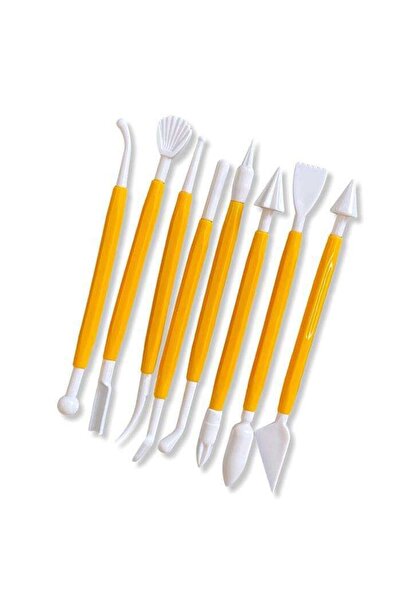 Keep Smiling 8 li Plasik Modelaj Seti ( Kil, Rölyef Pasta, Boyutladırma uyg.)