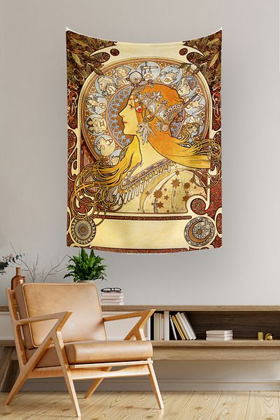 Vagonik Alfons Mucha Zodiac Πίνακας Τοίχου Μοκέτα