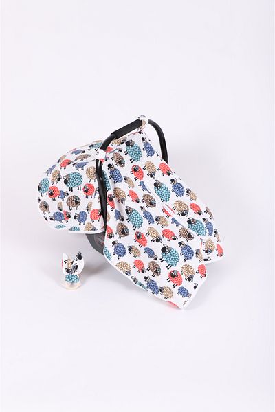 SEMTEKSTİL Gift Lamb Stroller Cover 110*85 Cm With Snaps