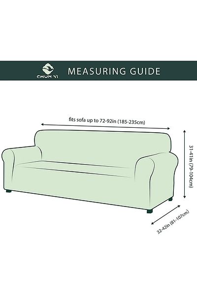 FurkanTicaret 3 3-Person Lycra Sofa Cover - Washable Non-Pulling and Non-Fading