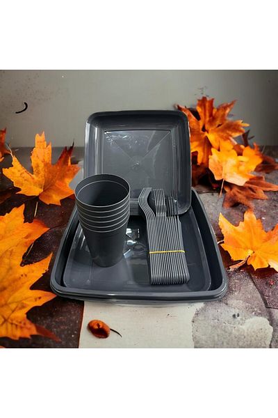 ARALMİNİAVM 32 Pieces 6-Person Picnic Set with Carrying Bag for Heart-Filled Picnic Fun