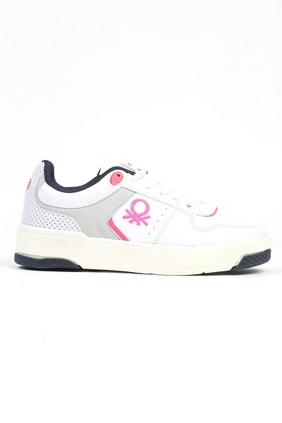 Benetton Bn-31211 Pantofi sport albi pentru femei