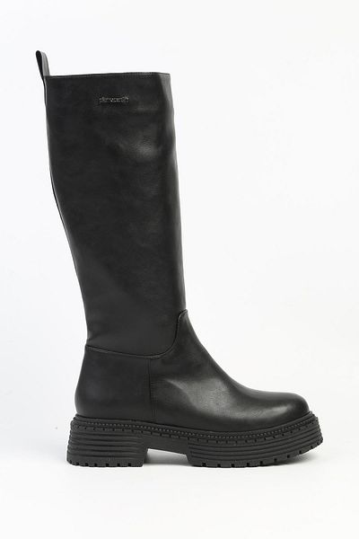 Pierre Cardin ® |   PC-52443-3076 Μαύρο δέρμα - Γυναικείες Μπότες