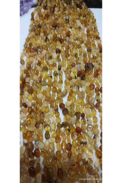 LİVZA BİJUTERİ Livza Bijuteri Sitrin Doğal Taş Dizisi Doğaltaş Takı Yapımı