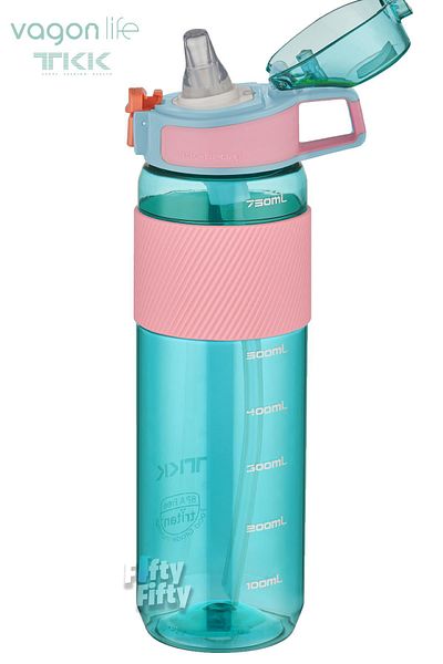Vagonlife TKK 800 ML Thick Non-Bite Straw Bpa-Free Tritan Water Flask with Carrying Handle FFTKK1003-800ML