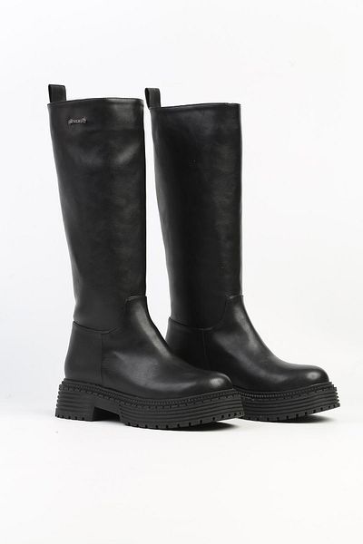 Pierre Cardin ® |   PC-52443-3076 Μαύρο δέρμα - Γυναικείες Μπότες
