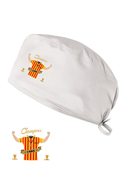 YNK Căciulă galbenă roșie pentru evantai Căciulă chirurgicală de mărime stand...