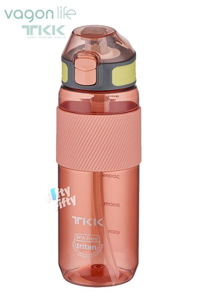 Vagonlife TKK 700 ML Thick Non-Bite Straw Bpa-Free Tritan Water Flask with Carrying Handle FFTKK1003-700ML