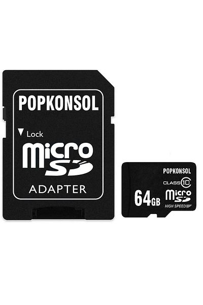 POPKONSOL 64GB Memory Card Class 10 High Speed Card High Speed