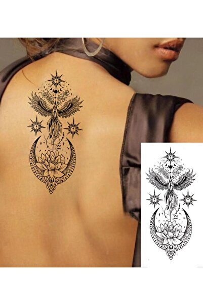 Mecit Tuhafiye ZÜMRÜTANKA KUŞU AY VE YILDIZ GEÇİCİ DÖVME