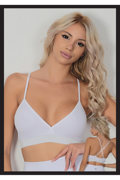 TİESSİ Kadın Beyaz Bralet Fitness Sütyeni New Season
