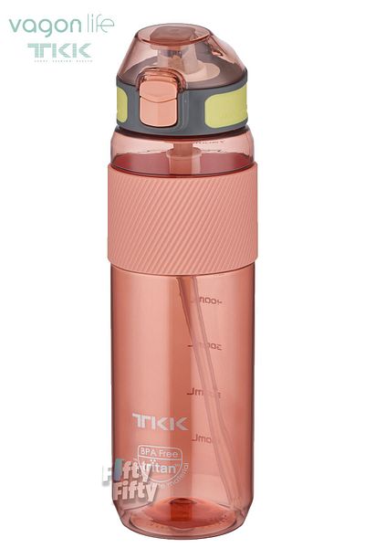 Vagonlife TKK 800 ML Thick Non-Bite Straw Bpa-Free Tritan Water Flask with Carrying Handle FFTKK1003-800ML