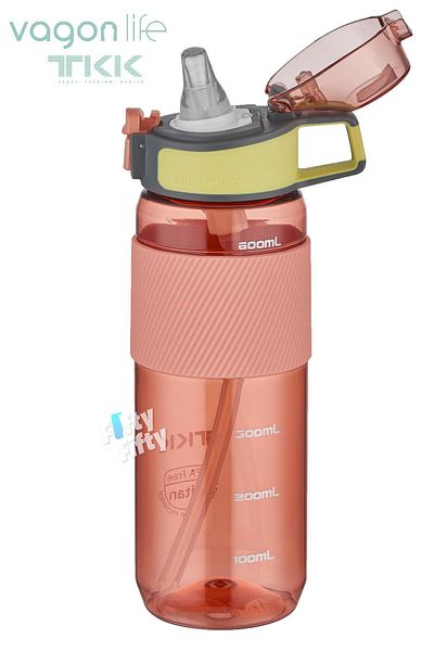 Vagonlife TKK 700 ML Thick Non-Bite Straw Bpa-Free Tritan Water Flask with Carrying Handle FFTKK1003-700ML