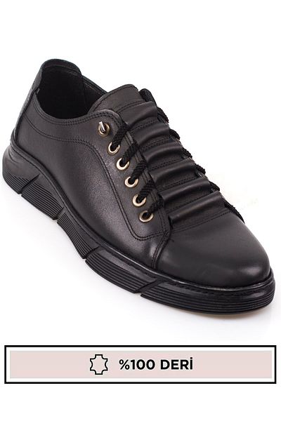 maximoda Pánské kožené boty z pravé kůže, bez tkaniček, šité, s vysokou podrážkou