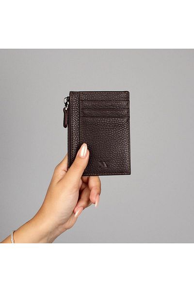 My Valice Unisex Genuine Leather Wallet and Card Holder 1823 Brown