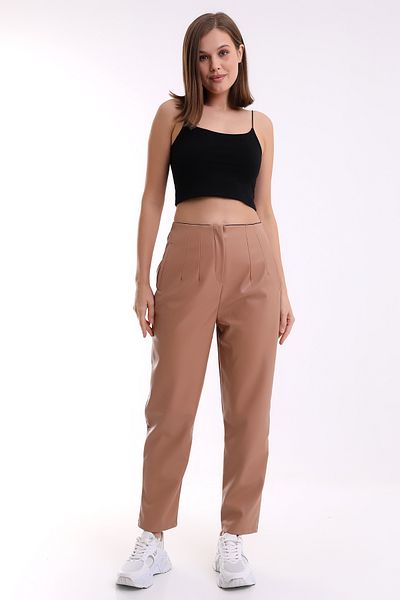 winmoda Faux Leather Trousers Cigarette